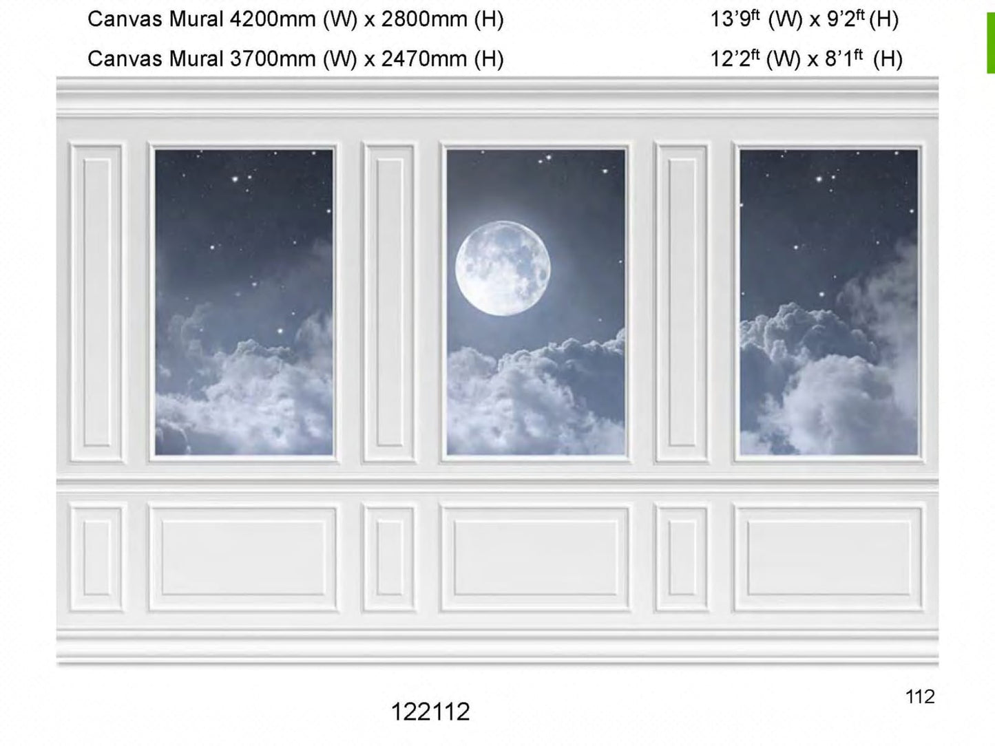 Canvas Wall Mural / 3D Art 14x10 ft - Design 7