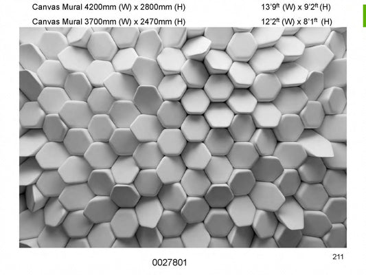 Canvas Wall Mural / 3D Art 14x10 ft - Design 9