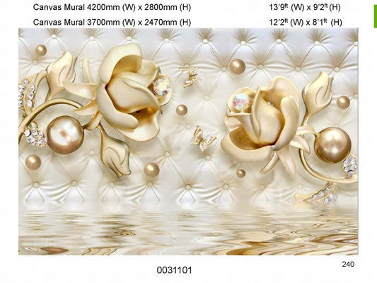 Canvas Wall Mural / 3D Art 14x10 ft - Design 8