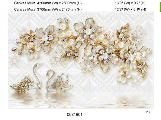 Canvas Wall Mural / 3D Art 14x10 ft - Design 4